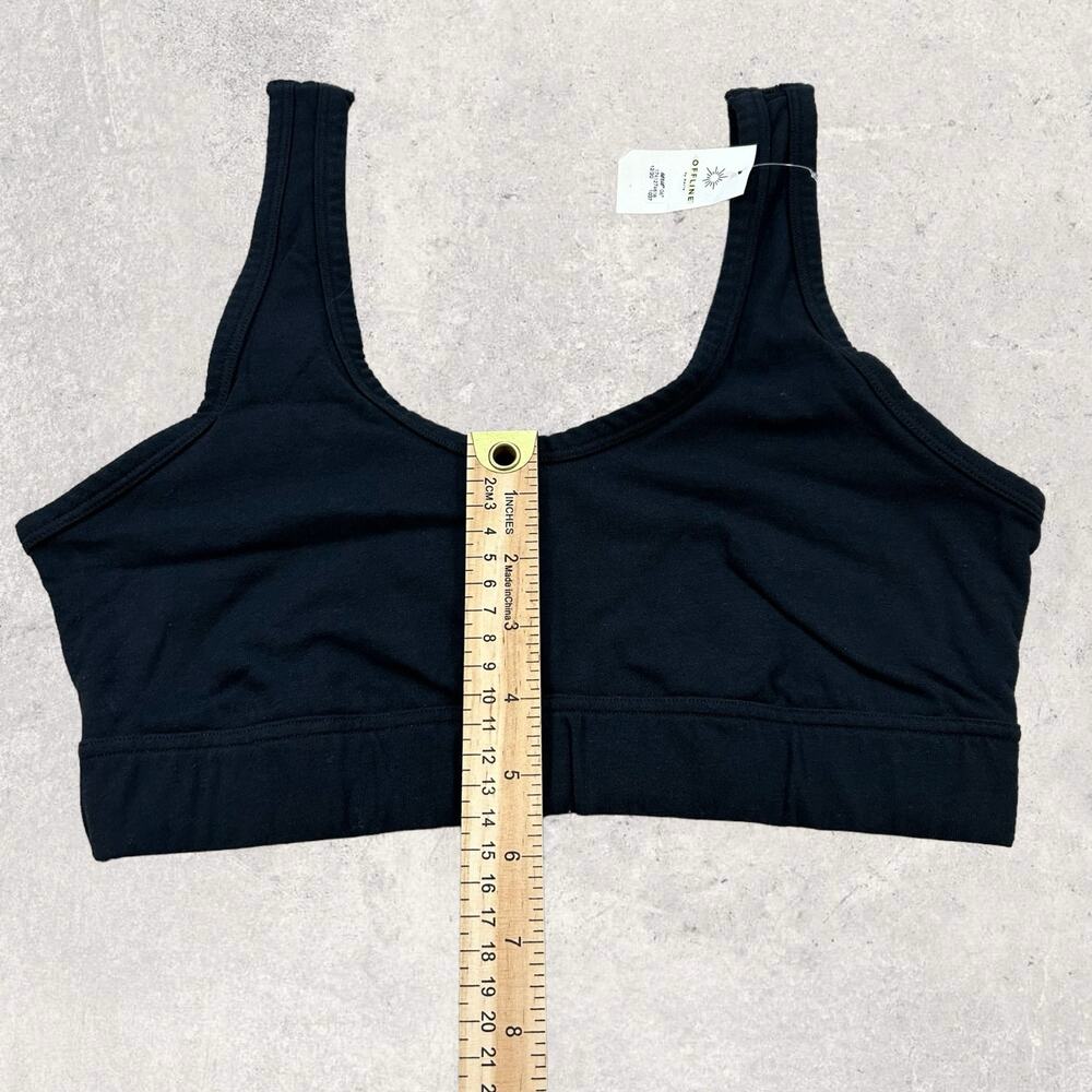 Aerie Recharge Least‎ Support Sports Bar Women’s Medium Black New With Tags - Picture 4 of 5
